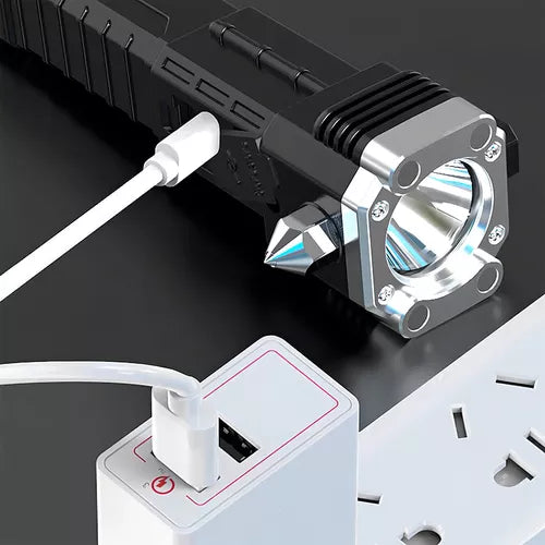 Linterna Táctica Multifuncional  Con Martillo De Seguridad   🌸🌺¡Paga en Casa!🏠  🎁¡ENVÍO GRATIS!🎁