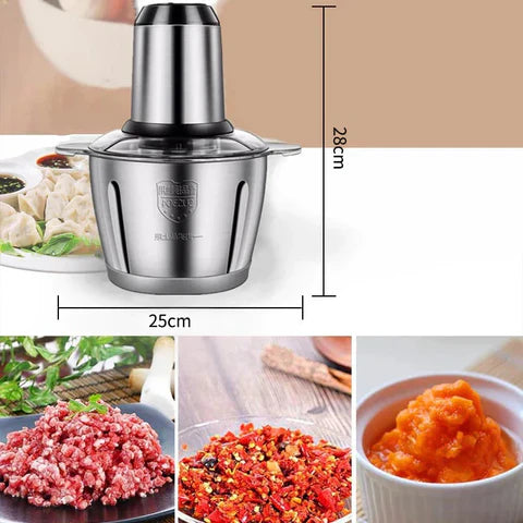 Picadora Eléctrica Dos Velocidades (2L) ¡EL MEJOR ALIADO PARA TU COCINA!🎁¡ENVÍO GRATIS!🎁